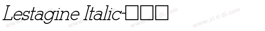 Lestagine Italic字体转换